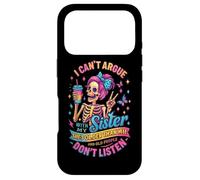 Carcasa para iPhone 17 Pro No Puedo discutir con mi Hermana Que es Mayor Que yo