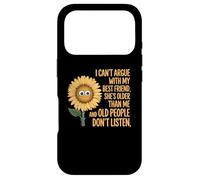 Carcasa para iPhone 17 Pro No Puedo discutir con mi Mejor Amiga, Ella es Mayor Que yo Floral