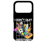 Carcasa para iPhone 17 Pro No renuncio, reinicio Divertido Amante de los Videojuegos