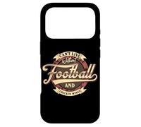 Carcasa para iPhone 17 Pro No se Puede Vivir sin fútbol y alas de Pollo Amante del fútbol