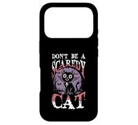 Carcasa para iPhone 17 Pro No Seas un Gato asustado: Gato de Halloween