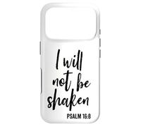 Carcasa para iPhone 17 Pro No seré Sacudida Fe en Dios y Cristo