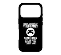 Carcasa para iPhone 17 Pro No Siempre Juego Videojuegos Funny Gamer Boys productns
