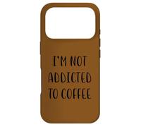 Carcasa para iPhone 17 Pro No Soy Adicto al café Funny Idea White Lie Party