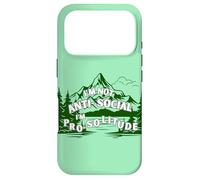 Carcasa para iPhone 17 Pro No Soy Antisocial, Estoy a Favor de la Soledad, los Viajes al Aire Libre, la montaña