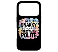 Carcasa para iPhone 17 Pro No Soy Snarky Solo Humor selectivamente educado