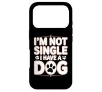 Carcasa para iPhone 17 Pro No Soy Soltero Tengo un Perro Divertido Amante de los Perros Sayinng