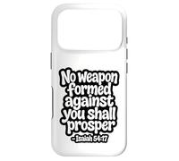 Carcasa para iPhone 17 Pro No Weapon Formed Against You Shall Prosper