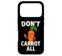 Carcasa para iPhone 17 Pro No zanahories Todo Humor Vegetariano sarcástico Divertido