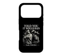 Carcasa para iPhone 17 Pro Noah 2348 BC Funny Rain Humor Design Histórico Inundación Broma