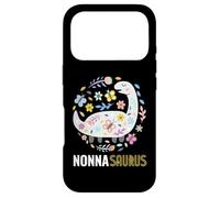 Carcasa para iPhone 17 Pro Nonna Saurus Rex Floral Dinosaur Funny Italian Grandma