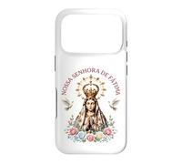 Carcasa para iPhone 17 Pro Nossa Senhora de Fátima Floral Católica