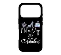 Carcasa para iPhone 17 Pro Not a Day Over Fabulous 40 & 60 50 Birthday Queen Women Blue