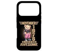 Carcasa para iPhone 17 Pro Noviembre 1976 49 Cumpleaños 49 años Oso de Peluche Siendo Impresionante