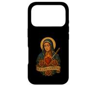 Carcasa para iPhone 17 Pro Nuestra Señora Siete Dolores Corazón Inmaculado Diseño Latino