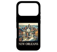 Carcasa para iPhone 17 Pro Nueva Orleans Luisiana Retro Vintage Tranvía Barrio Francés