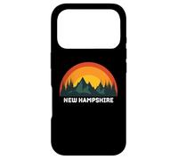 Carcasa para iPhone 17 Pro Nuevo Hampshire Vintage Sunset 80s Retro Summer State USA