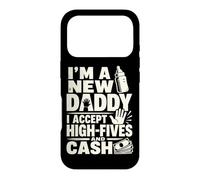 Carcasa para iPhone 17 Pro Nuevo Padre Papá Anuncio High Five Humor