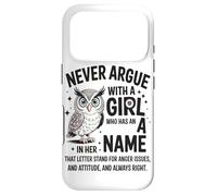 Carcasa para iPhone 17 Pro Nunca Discutas con Una Chica Actitud Divertida Humor
