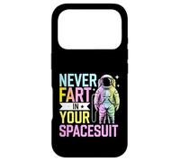Carcasa para iPhone 17 Pro Nunca te Tires un Pedo en tu Traje Espacial Astronauta Divertido