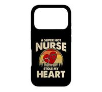 Carcasa para iPhone 17 Pro Nurses Couple Gift Super Hot Nurse Stole My Heart Valentines