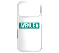 Carcasa para iPhone 17 Pro NYC Street Signs Avenue A Alphabet City para Hombres y Mujeres