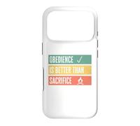 Carcasa para iPhone 17 Pro Obedience is Better Than Sacrifice Relationship VS Religion