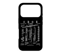 Carcasa para iPhone 17 Pro Oboe Vintage Patent Oboist Dibujo Impresión