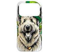 Carcasa para iPhone 17 Pro Obra de Arte del Día de San Patricio para Perros de Bouvier Des Ardennes