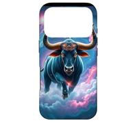 Carcasa para iPhone 17 Pro Obra de Arte del Zodiaco Galaxy Tauro - Celestial Bull Power