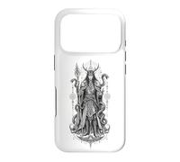 Carcasa para iPhone 17 Pro Obra de Arte mitológica de Loki Trickster God Norse Serpent Rune