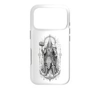 Carcasa para iPhone 17 Pro Obra de Arte mitológica de Thor Thunder God Norse Hammer Rune
