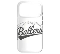 Carcasa para iPhone 17 Pro Ocupado Raising Ballers - Baseball Mom & Parent Sports