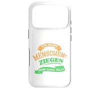 Carcasa para iPhone 17 Pro Odio a la Gente Amor Cabra Cabra Cabras Campesino Regalo