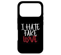 Carcasa para iPhone 17 Pro Odio el Amor Falso | Corazón de relación | Amor Falso