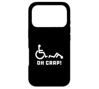 Carcasa para iPhone 17 Pro Oh Crap Wheelchair Birthday Handicap Disability Funny