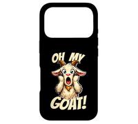 Carcasa para iPhone 17 Pro Oh My Goat Screaming Dibujos Animados Funny Divertido Meme Cabra