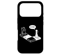 Carcasa para iPhone 17 Pro Oh No Knight To Pawn, Divertido Jugador de ajedrez, Amante de los Juegos de Mesa