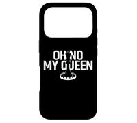 Carcasa para iPhone 17 Pro OH NO MY Queen Divertido Ajedrez Jaque Mate Trampa Gambito Rey Peón