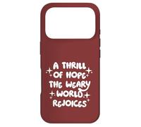 Carcasa para iPhone 17 Pro Oh Noche Santa Navidad Nace una Estrella Jesús Belén Rey