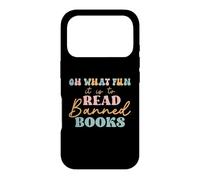 Carcasa para iPhone 17 Pro Oh What Fun it is to Read Banned Books and Coffee Fight Evil