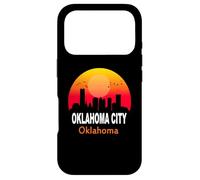 Carcasa para iPhone 17 Pro Oklahoma City State USA Vintage Sunset Retro Skyline