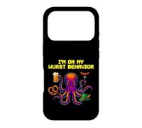 Carcasa para iPhone 17 Pro Oktoberfest I'm On My Wurst Comportamiento Pulpo Pixel Art Cerveza