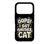Carcasa para iPhone 17 Pro Oops! I Got Another Cat Fun Kitten Lover Retro Mujeres Gato Mamá