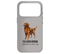 Carcasa para iPhone 17 Pro Optimismo de Perro Perdiguero de Revestimiento Plano en diseño de Mascotas de Cuatro Patas