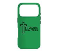 Carcasa para iPhone 17 Pro Oración Santa Cecilia Diseño del Ministerio de Música Católica