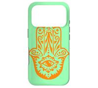 Carcasa para iPhone 17 Pro Orange Hamsa Yoga Mediación