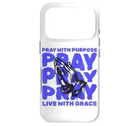 Carcasa para iPhone 17 Pro Orar con Propósito Viva Gracia Religiosa Cristiana Dios Fe