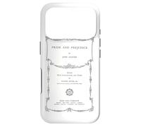 Carcasa para iPhone 17 Pro Orgullo y prejuicio Jane Austen Bookworm Vintage Cubierta de Libro