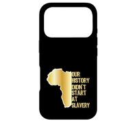 Carcasa para iPhone 17 Pro Orgulloso afroamericano Nuestra Historia no comenzó en la esclavitud